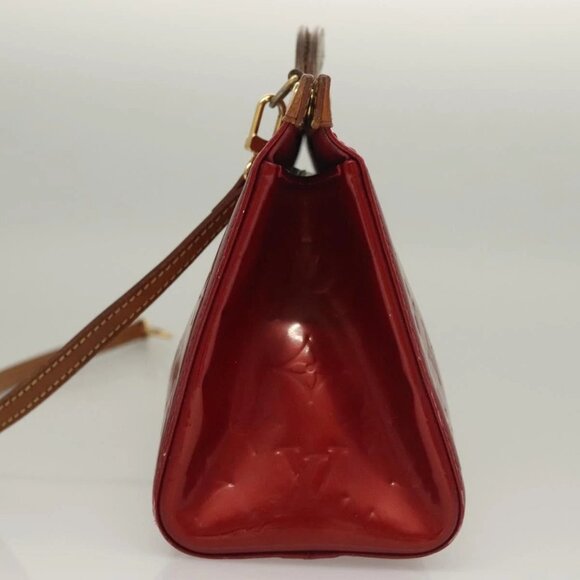 LOUIS VUITTON Vernis Roxbury Drive Hand Bag 2way Red M91987 LV Auth bs28210 - Picture 4 of 16